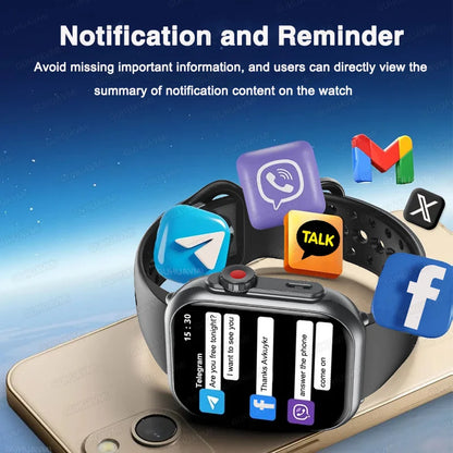 For IOS Watch Ultra 2 SE Men Women Smart Bracelet 1000Mah Battery GPS AMOLED Display Bluetooth Call Sport Waterproof Smart Watch
